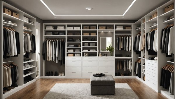 Quelle est la meilleure façon d'organiser un dressing dans un espace mansardé ?