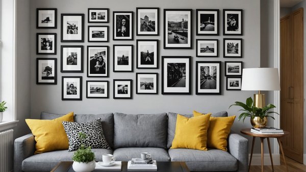 Comment réaliser un mur de cadres photos sans percer les murs d'un appartement en location?