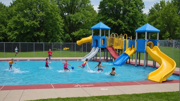 Comment intégrer des équipements de jeu aquatiques sécurisés pour les adolescents dans une piscine communautaire?