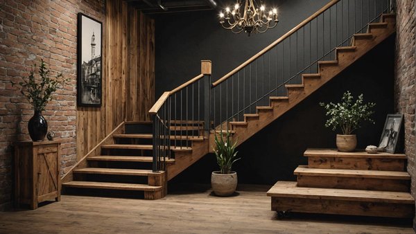Transformez votre escalier en bois avec le style industriel